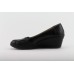 HELIOS fekete telitalpú női cipő